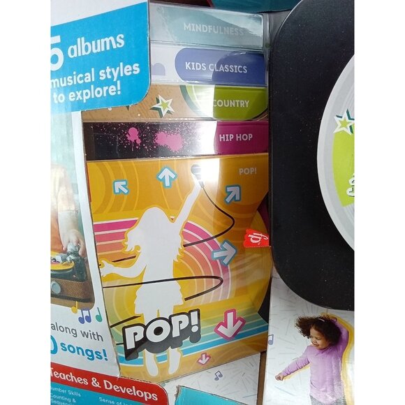 Fisher-Price Rockin Record Player Music Toy With Five Albums Kids 3+ Years - Picture 2 of 10